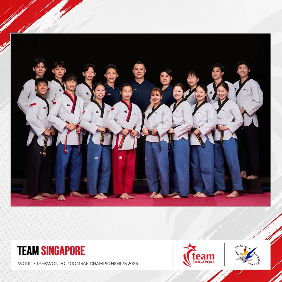 Team Singapore taekwondo athletes